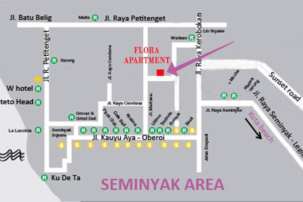 Flora Apartment Bali เซมินยัค ภายนอก รูปภาพ